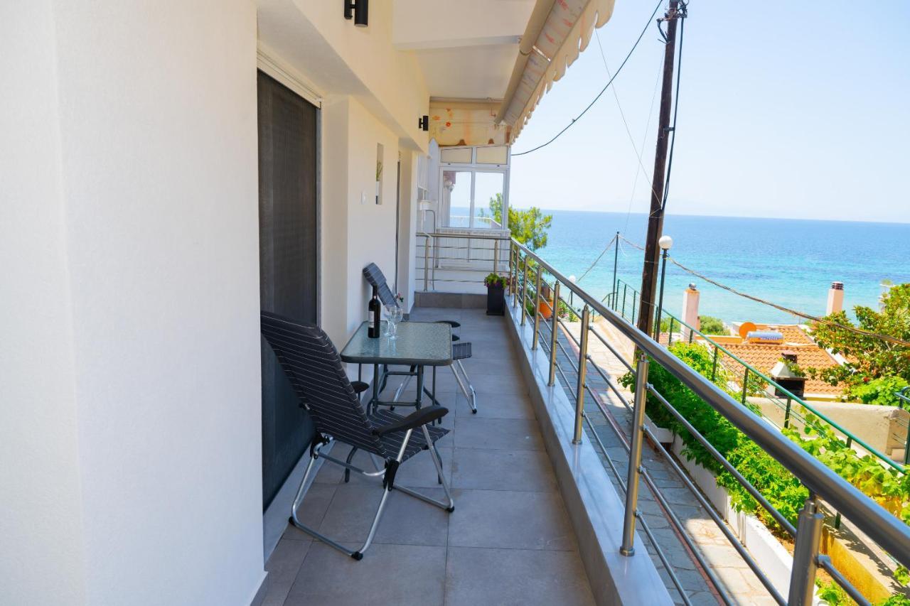 Zoe Seaview Apartment By Rentalspro - Nea Moudania Halkidiki Exteriör bild